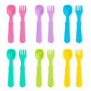 Toddler Utensil Set - Made in the USA from Recycled Milk Jugs - Set of Six