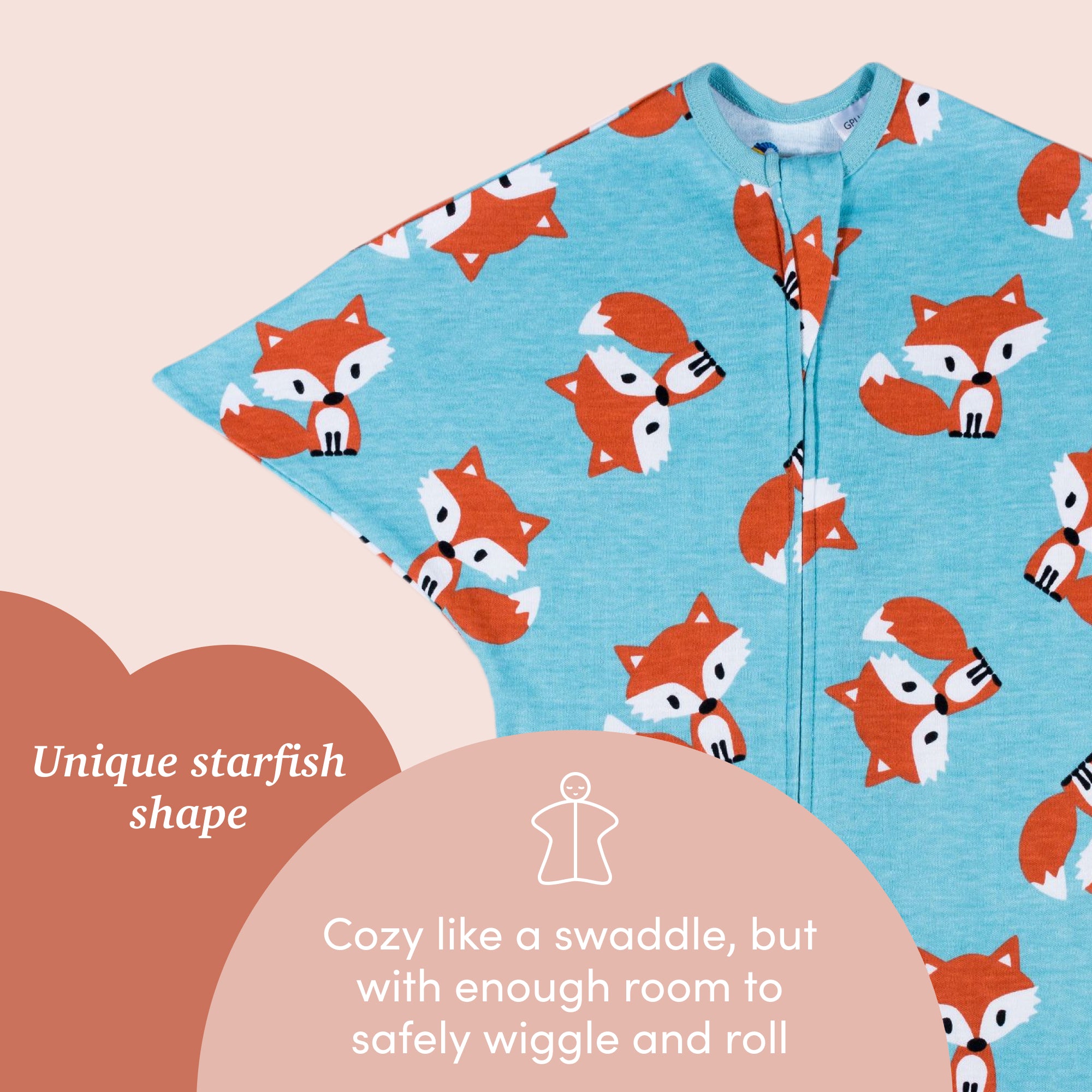 Friendly Fox Zipadee-Zip Swaddle Transition - Weekend Sale - Blooming Baby