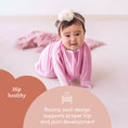 Load image into Gallery viewer, Classic Rose Pink Zipadee-Zip Swaddle Transition
