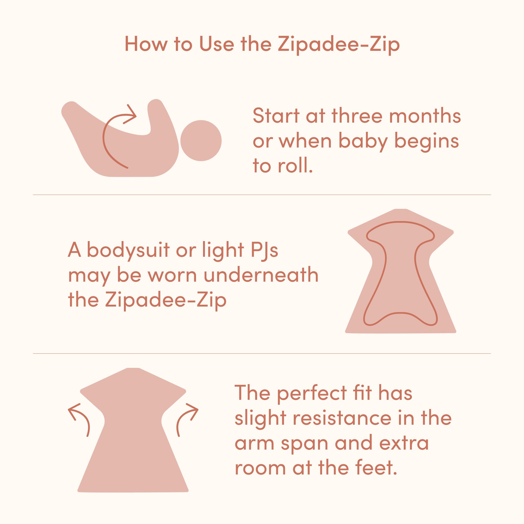 Classic Rose Pink Zipadee-Zip Swaddle Transition