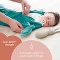 Load image into Gallery viewer, Classic Teal Zipadee-Zip Swaddle Transition - Sleeping Baby
