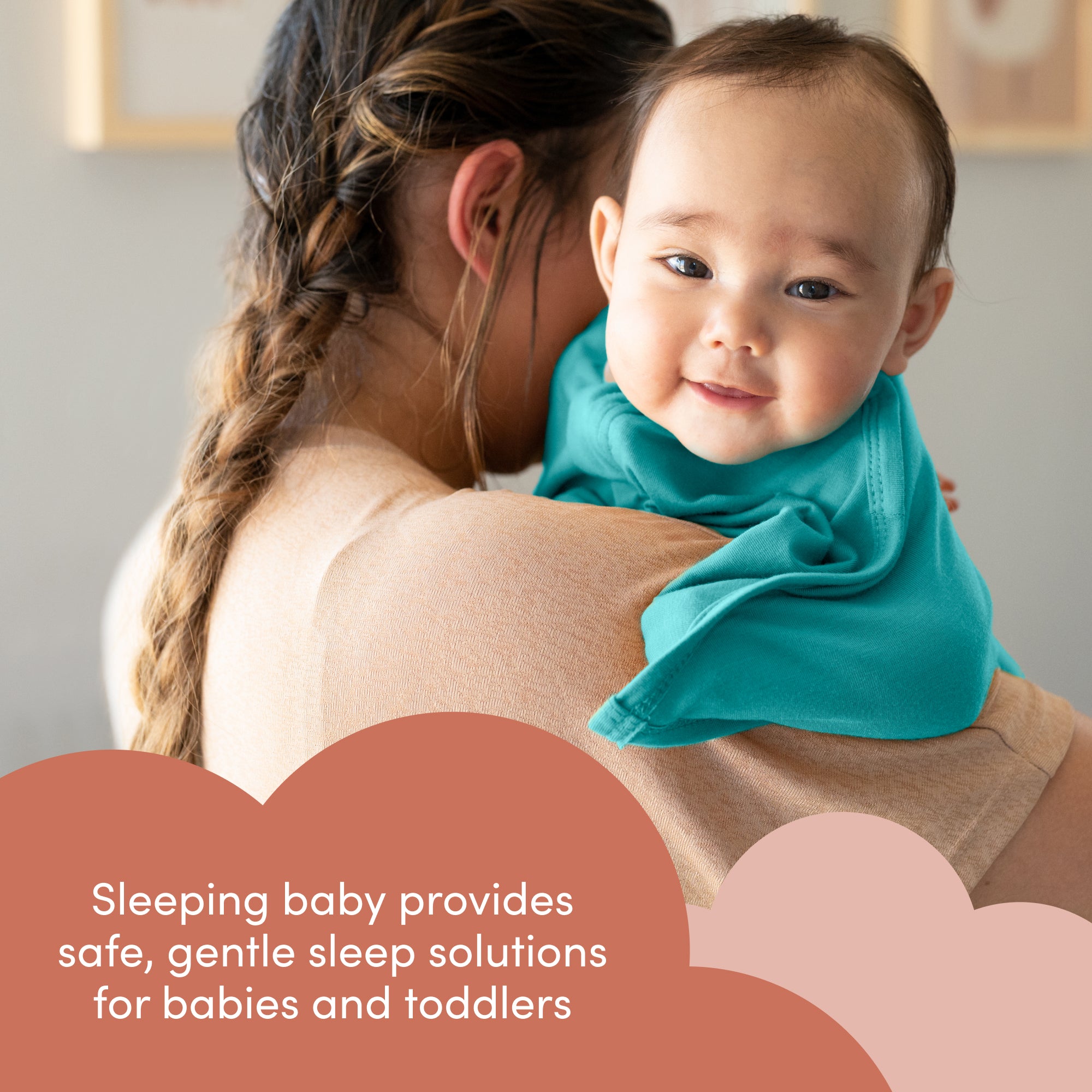 Classic Teal Zipadee-Zip Swaddle Transition - Sleeping Baby