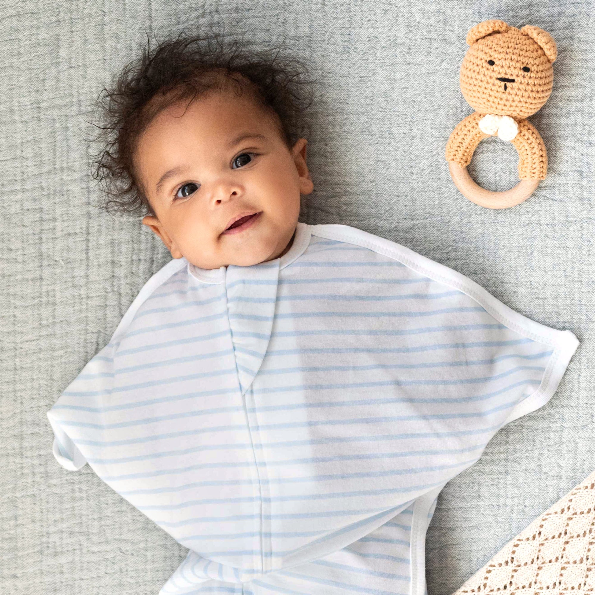 Blue Stripes Zipadee-Zip Swaddle Transition (Sale)