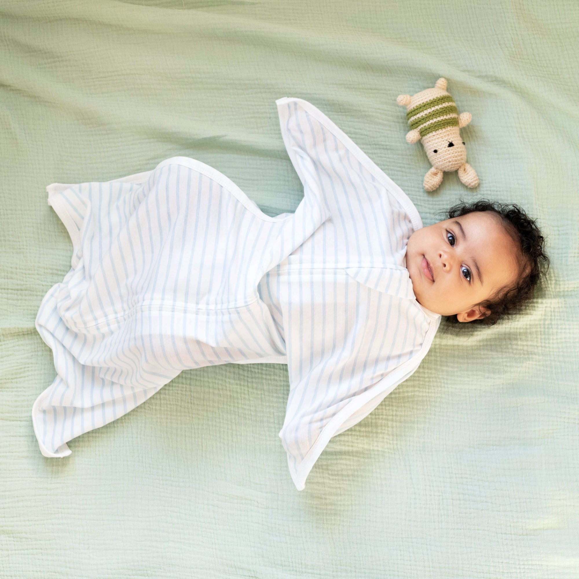 Blue Stripes Zipadee-Zip Swaddle Transition (Sale)