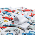 Load image into Gallery viewer, Sleeping Baby Flying Squirrel cozy baby pajama bodysuit Busy Town Lightweight
