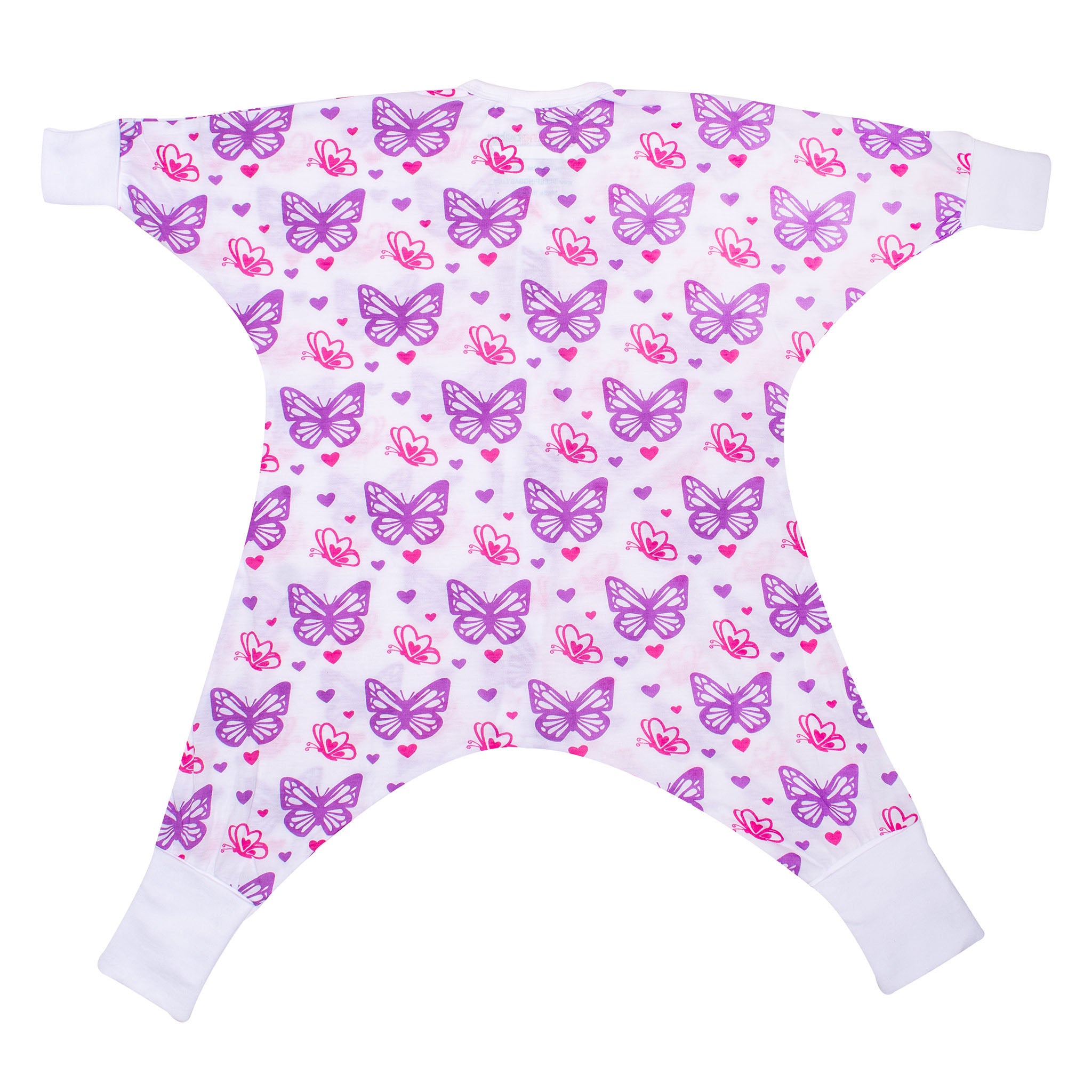 Sleeping Baby Flying Squirrel cozy baby pajama bodysuit Butterflies Lightweight
