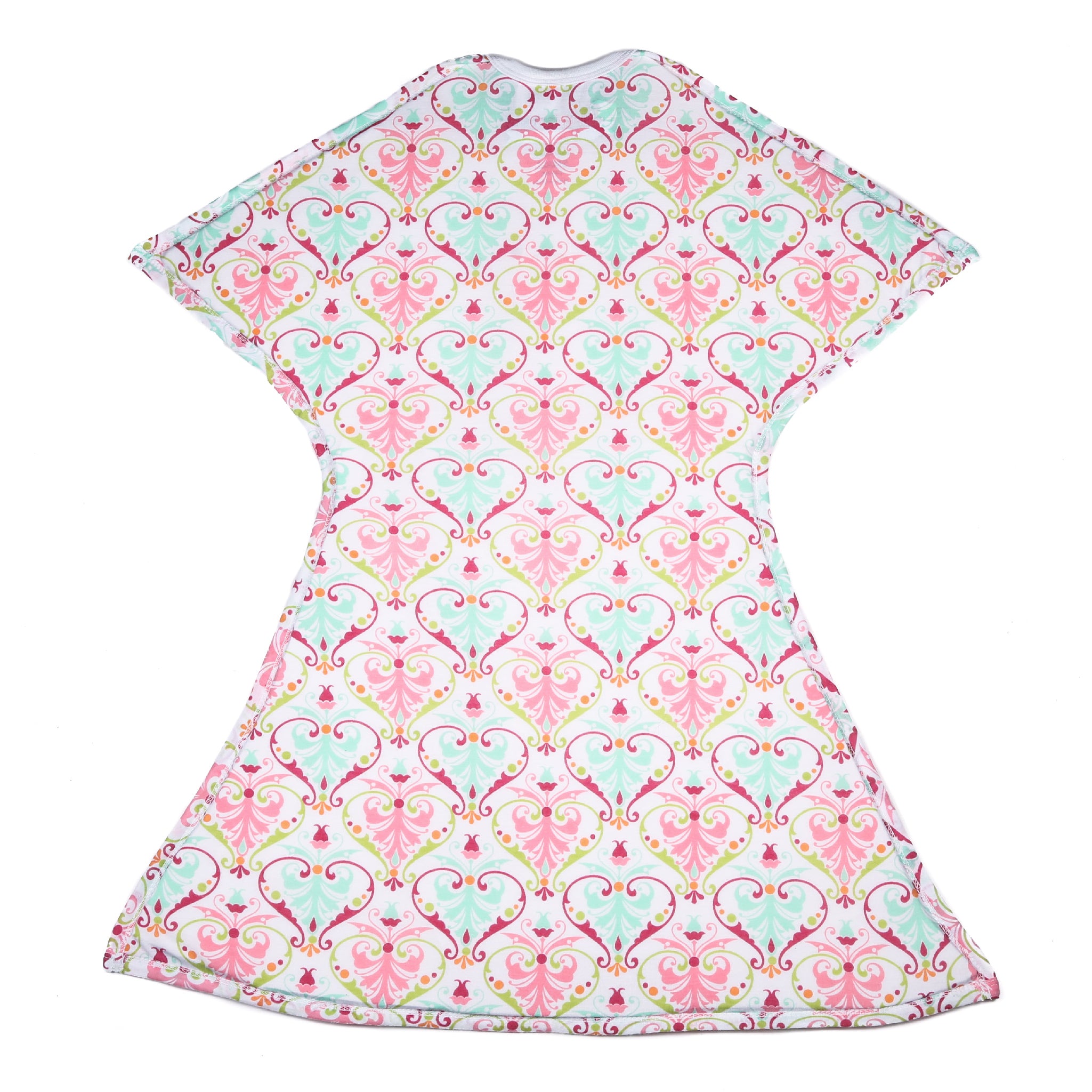 Sleeping Baby Zipadee Zip Swaddle Transition Baby Sleepsuit Pink Floral Lightweight