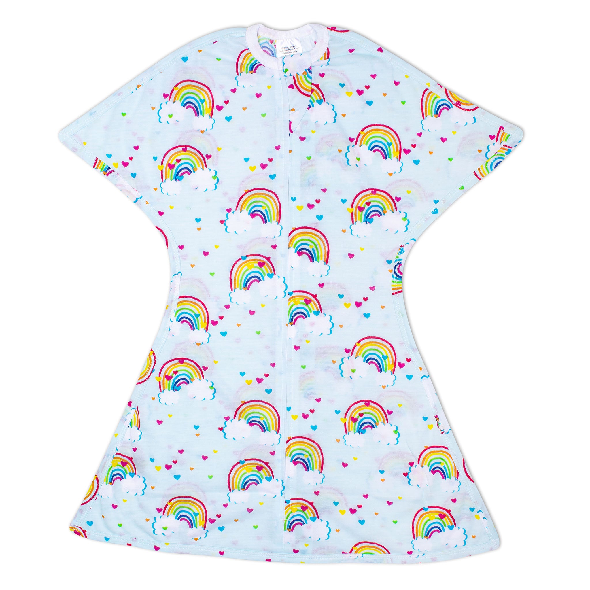 Sleeping Baby Zipadee Zip Swaddle Transition Baby Sleepsuit Rainbows
