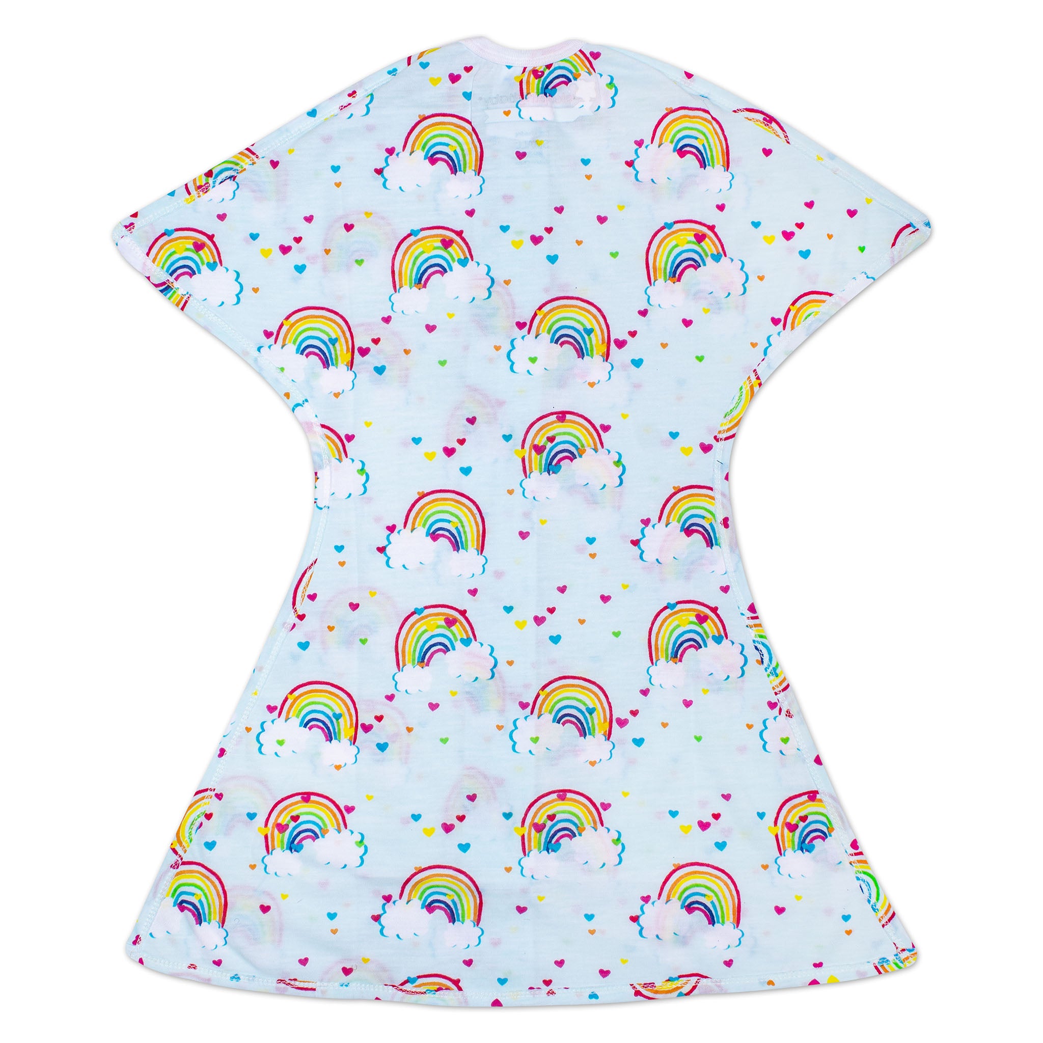 Sleeping Baby Zipadee Zip Swaddle Transition Baby Sleepsuit Rainbows Lightweight