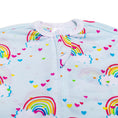 Load image into Gallery viewer, Sleeping Baby Zipadee Zip Swaddle Transition Baby Sleepsuit Rainbows Lightweight
