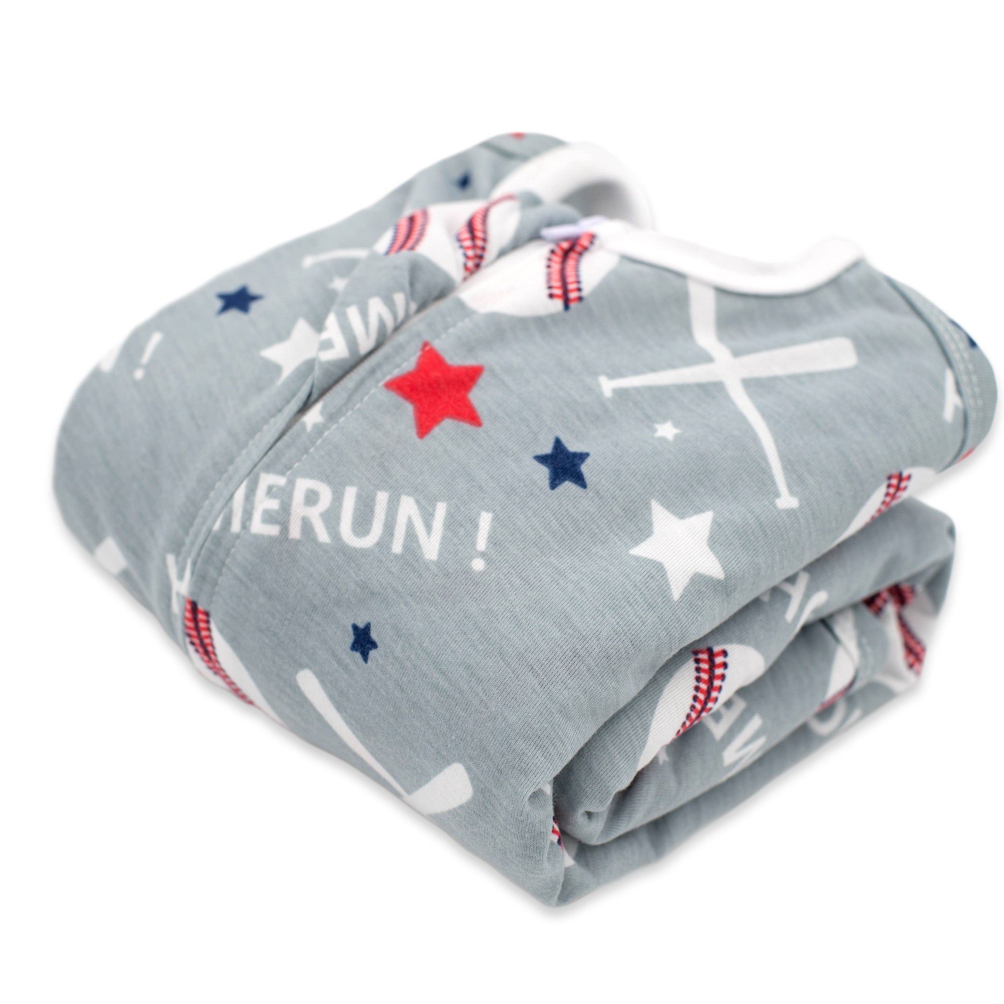 Sleeping Baby Zipadee Zip Swaddle Transition Baby Sleepsuit Baseball