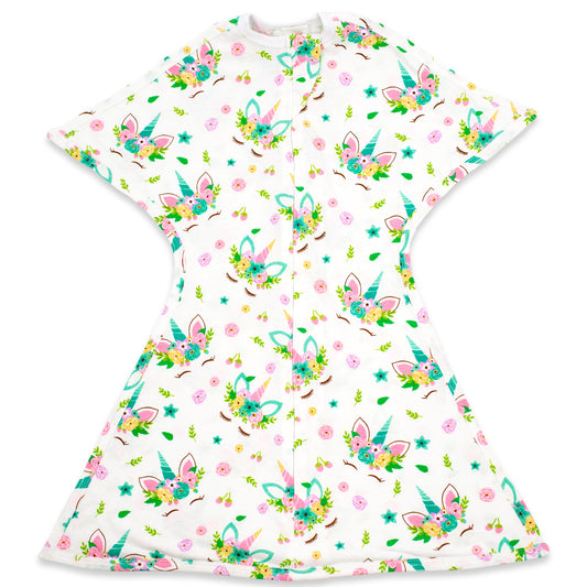 Sleeping Baby Zipadee Zip Swaddle Transition Baby Sleepsuit Sleepy Unicorn